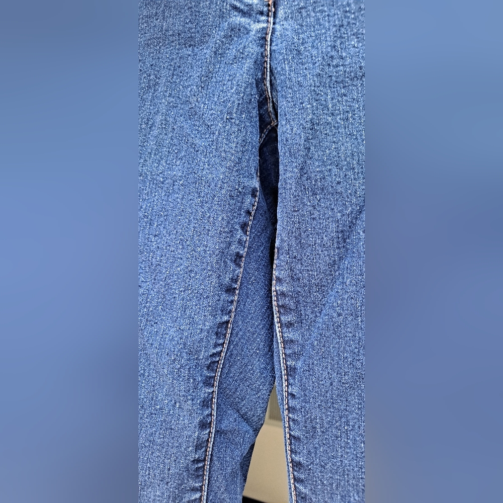 The Limited Jeans Drew Jeans Dark Blue Jeans Mid Rise EXTRA WIDE LEG Size 8 - Picture 10 of 13